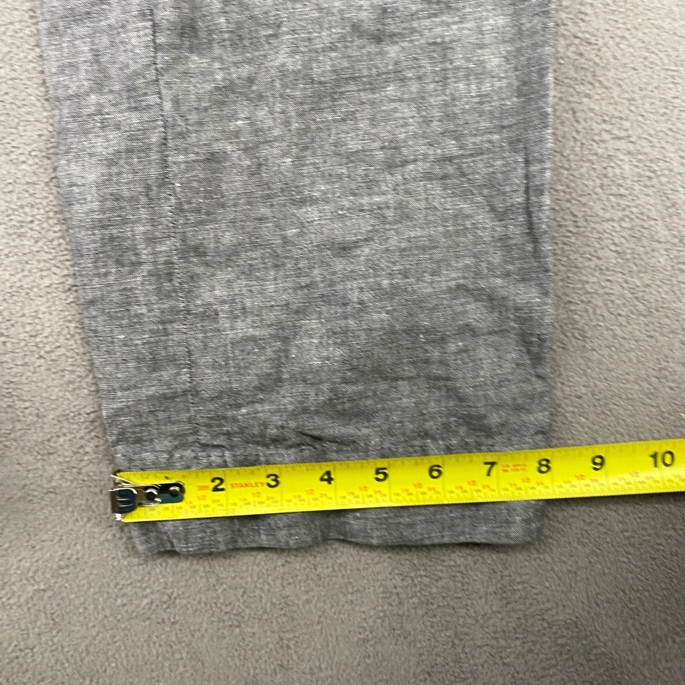 Banana Republic Martin Fit Trouser No 718 Gray Linen Cotton Pants Womens 4